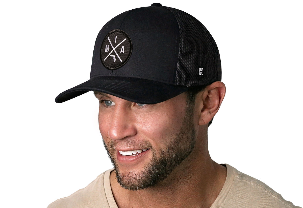 Miami Trucker Hat  |  Black MIA X Snapback