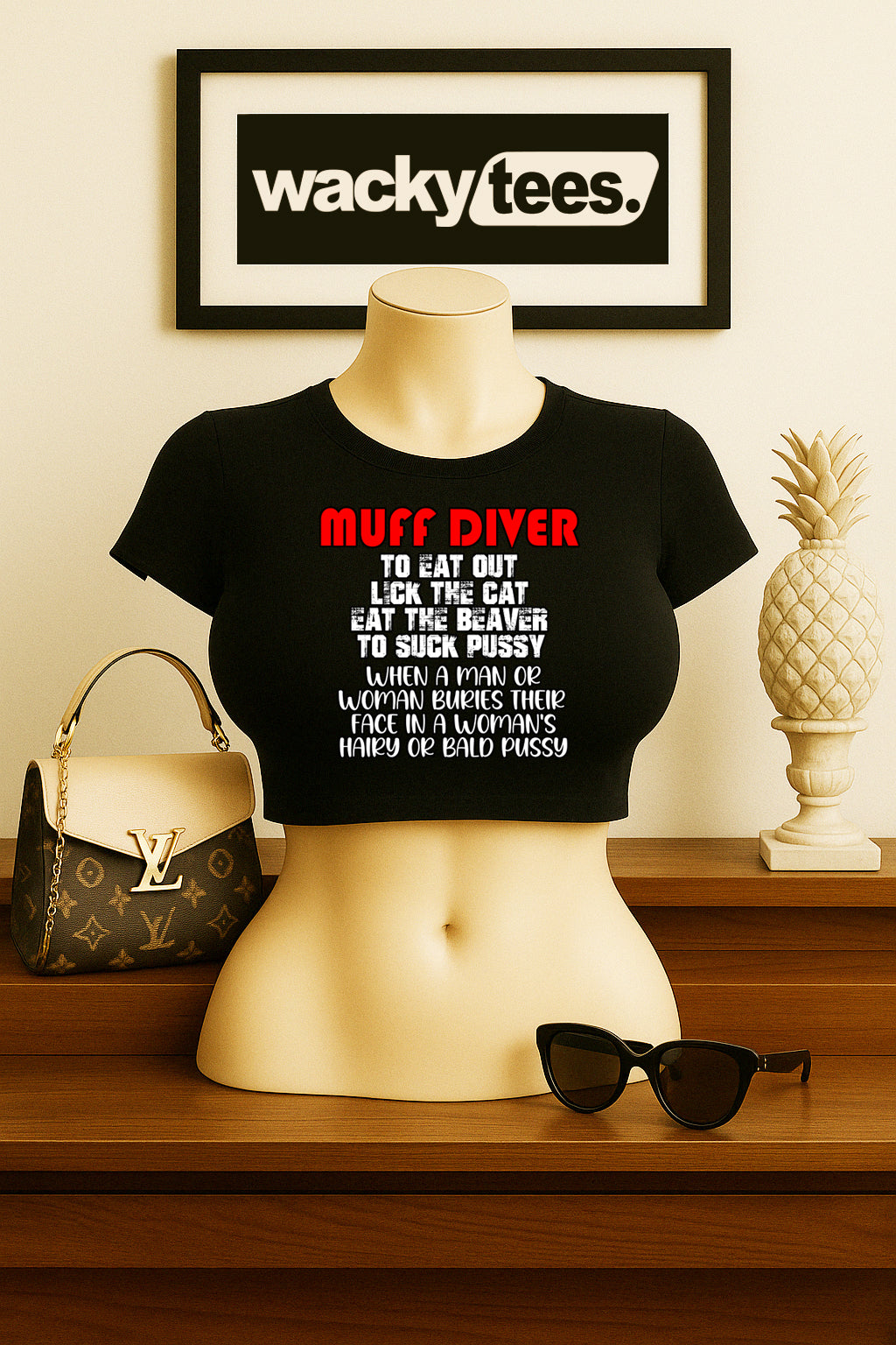 Muff Diver Description Definition Funny Adult Humor Graphic Tee Shirt