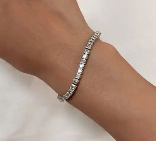 MURANO - Gold or Silver 5A Zircon Adjustable Tennis Bracelet Mack & Rex