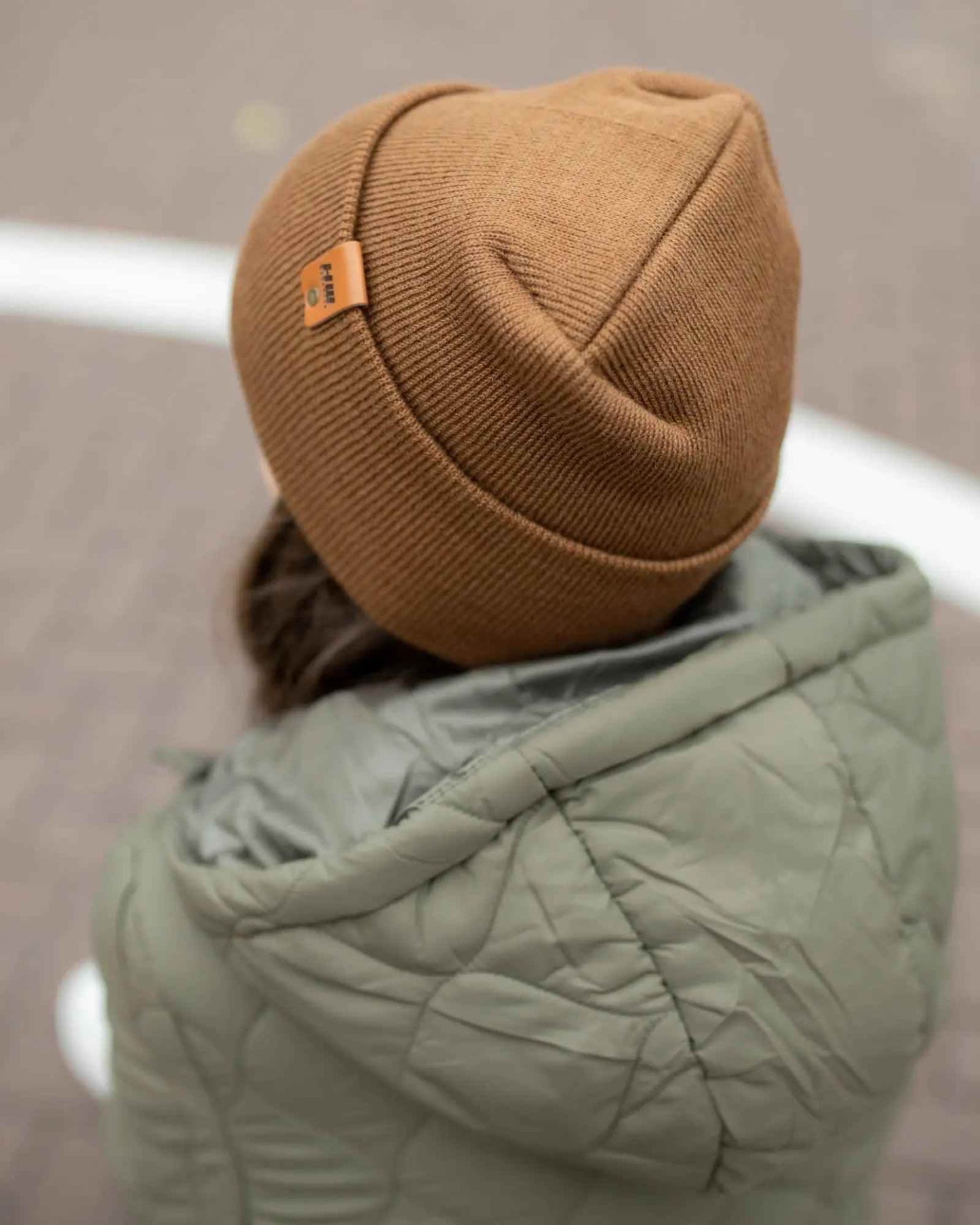 HAAKWEAR H-Stitch Cuffed Beanie - Patented Design, Made in USA - Camel Brown