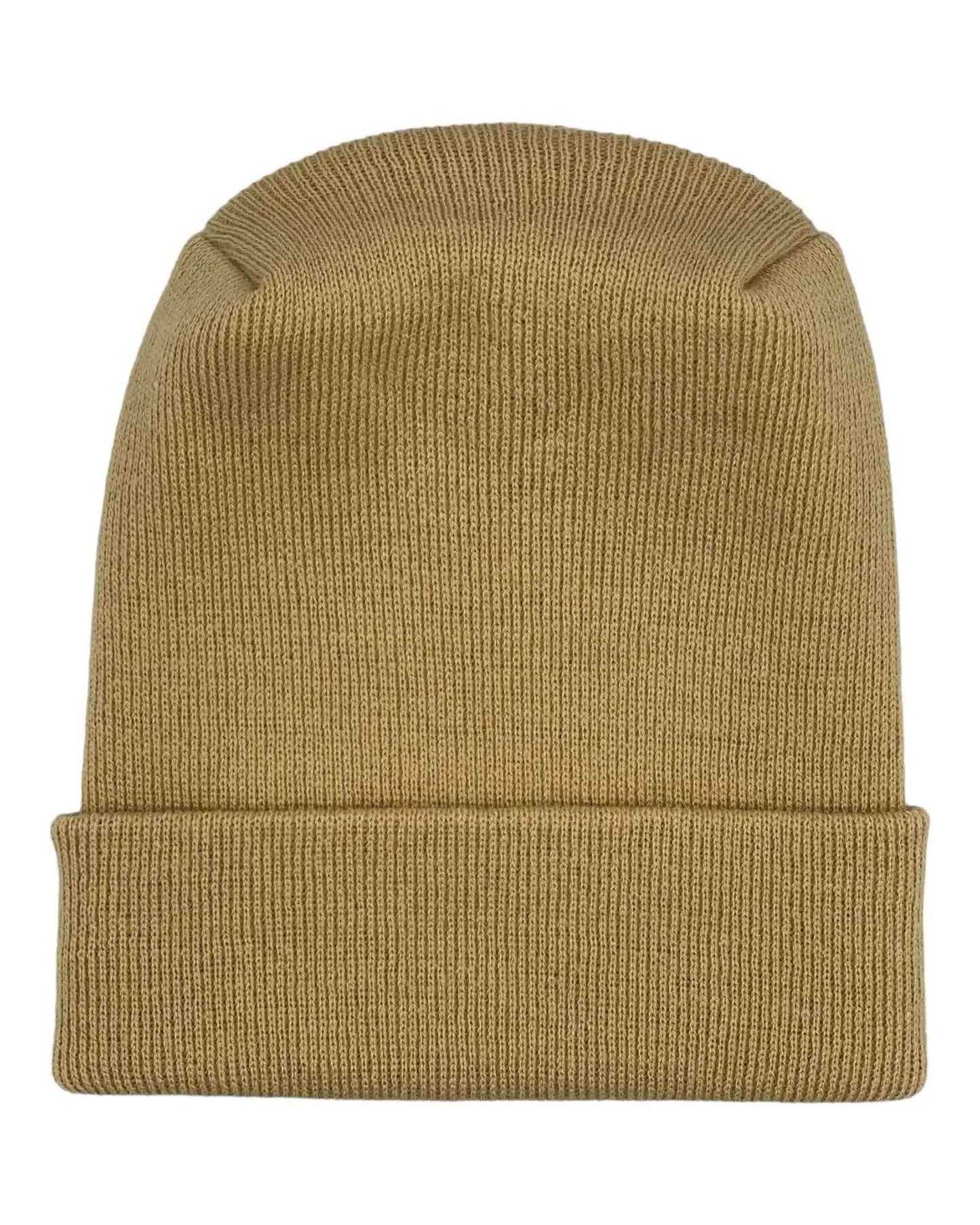 HAAKWEAR H-Stitch Cuffed Beanie - Designed and Made in USA (Patented Design) - Dune Beige