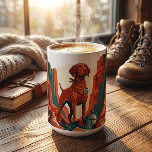 National Park Pups - Canyon Vizsla 15oz Mug