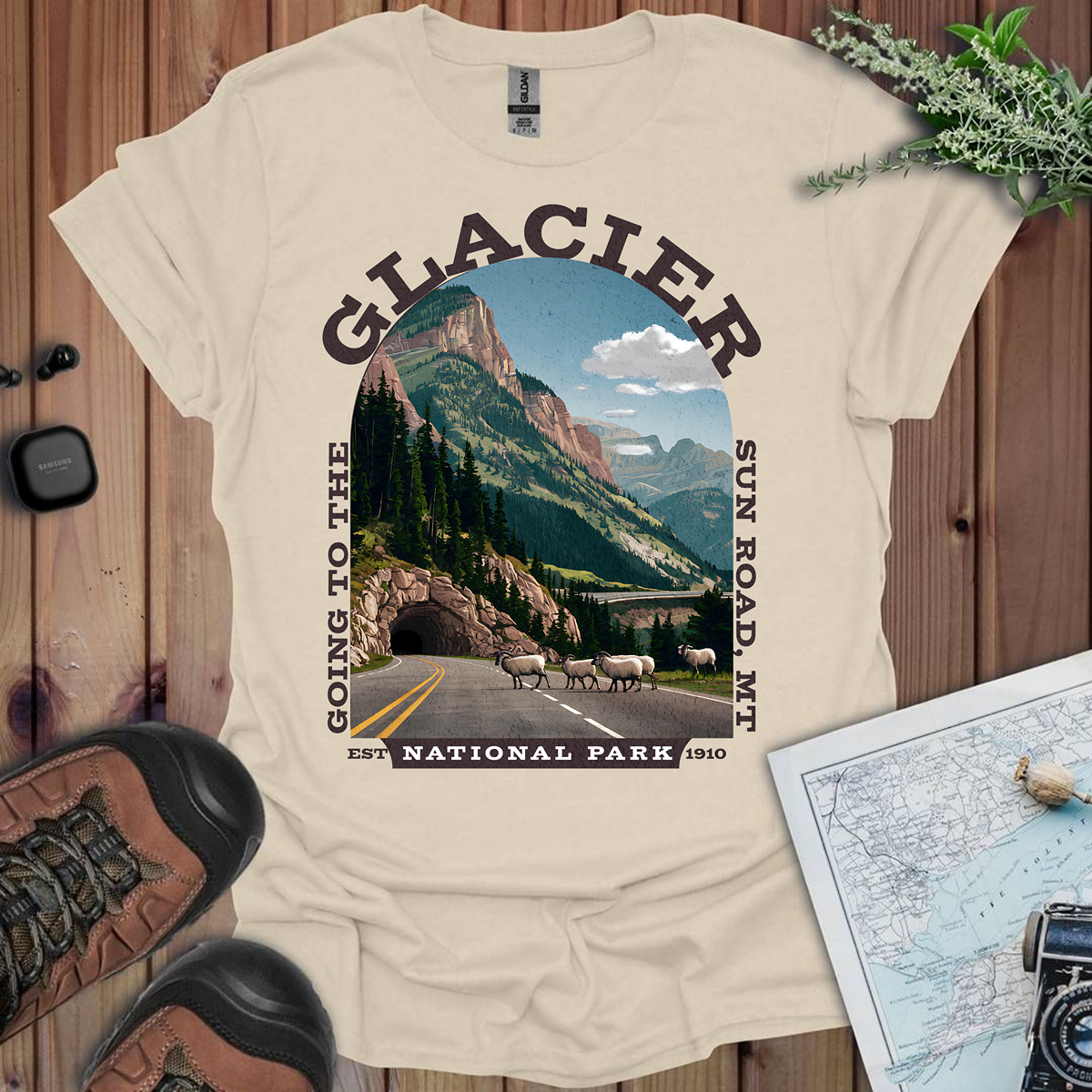 Glacier National Park Going To The Sun Road T-Shirt