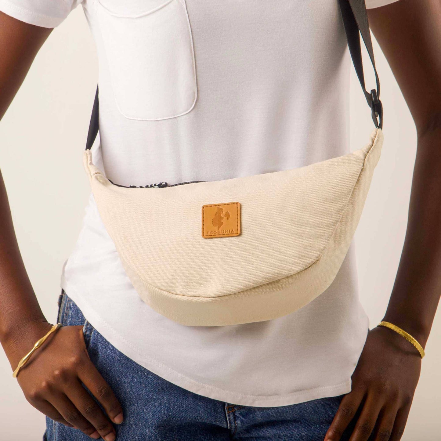 Round Mini Shoulder Bags for Women - Canvas Bag
