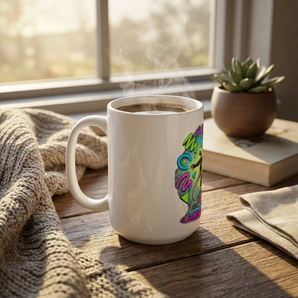 Neon Aerobics Possums - Grapevine Grind - 15oz Mug