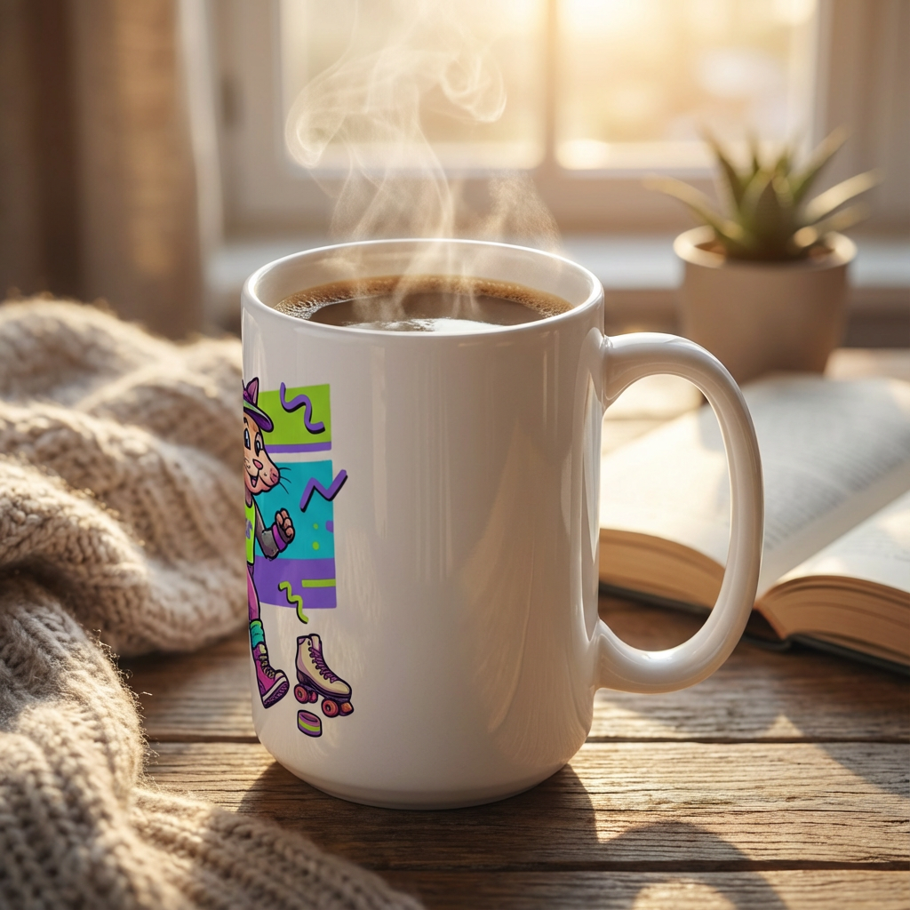 Neon Aerobics Possums - Spandex Stroll - 15oz Mug