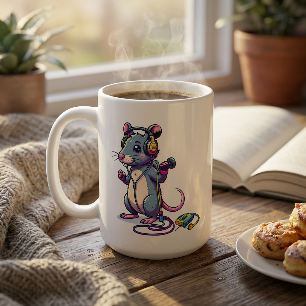 Neon Aerobics Possums - Sweatband Swagger - 15oz Mug