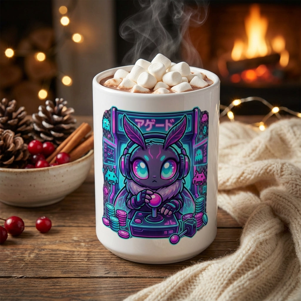 Neon Noodle Moths - Arcade Ace - 15oz Mug