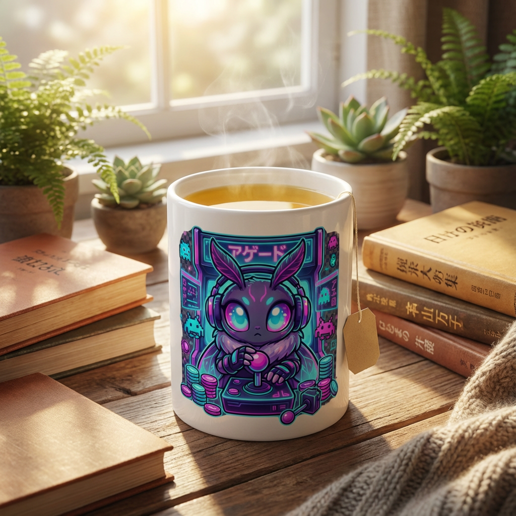 Neon Noodle Moths - Arcade Ace - 15oz Mug