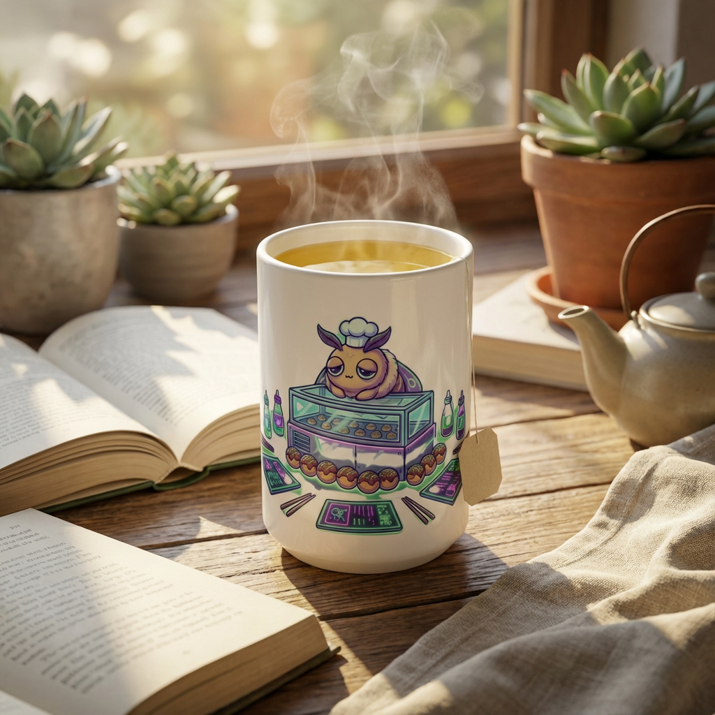 Neon Noodle Moths - Midnight Munchies - 15oz Mug