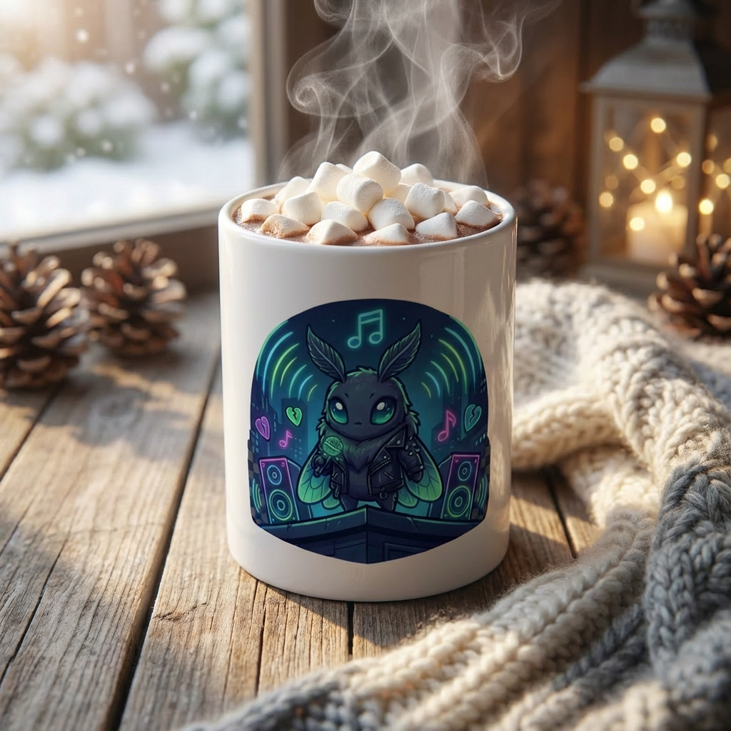 Neon Noodle Moths - Street Serenade - 15oz Mug