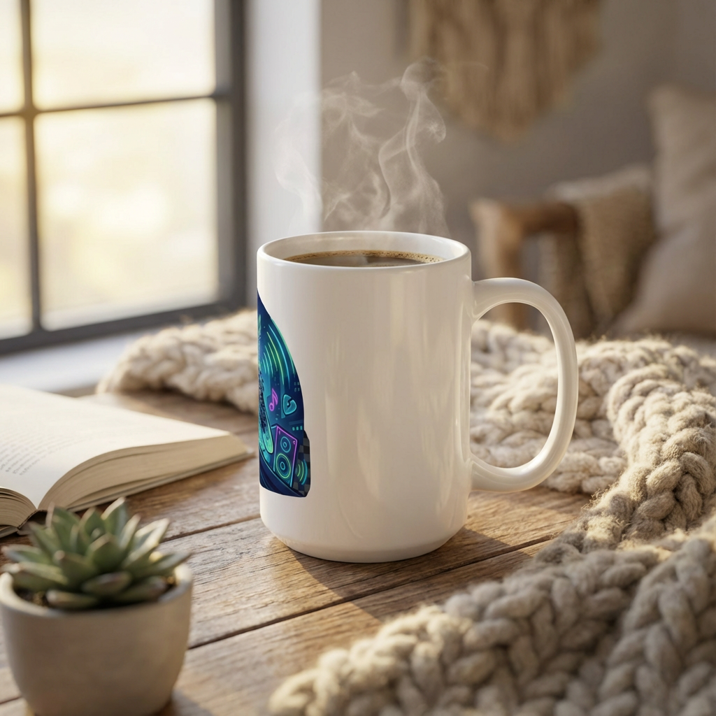 Neon Noodle Moths - Street Serenade - 15oz Mug