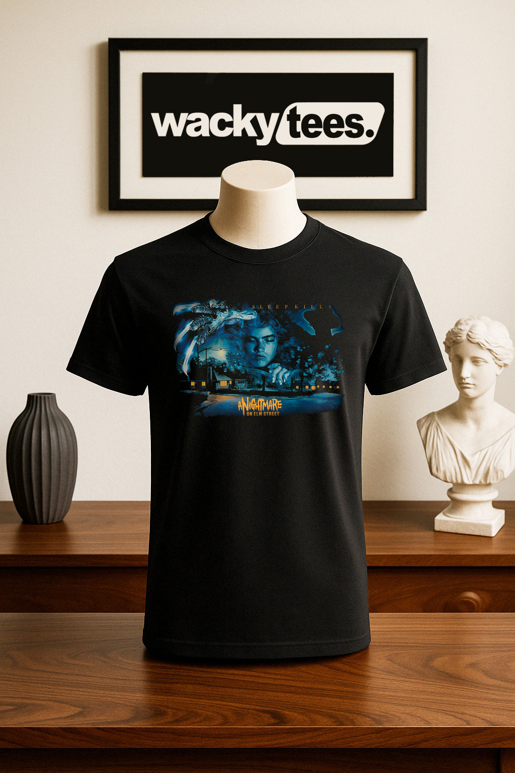 Nightmare of Elm Street - Sleep Kills Horror Terror Halloween Graphic Tee Shirt