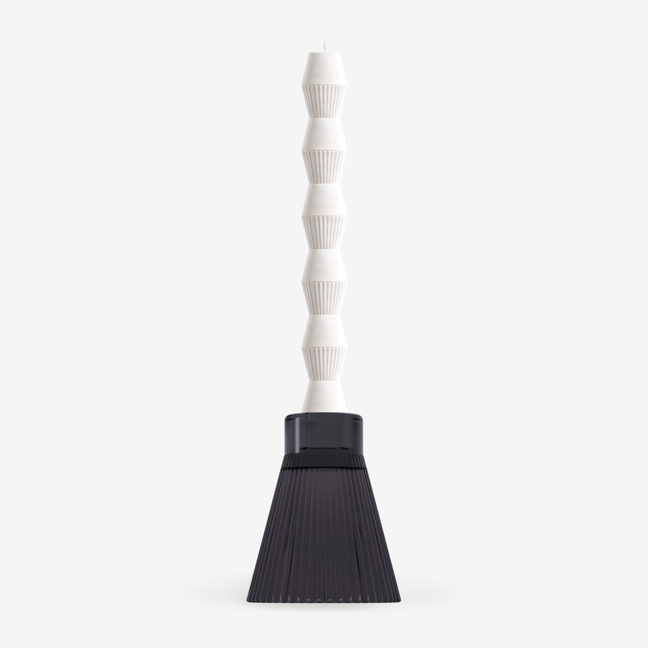 ZAI Geometric Pillar Candle in Ivory