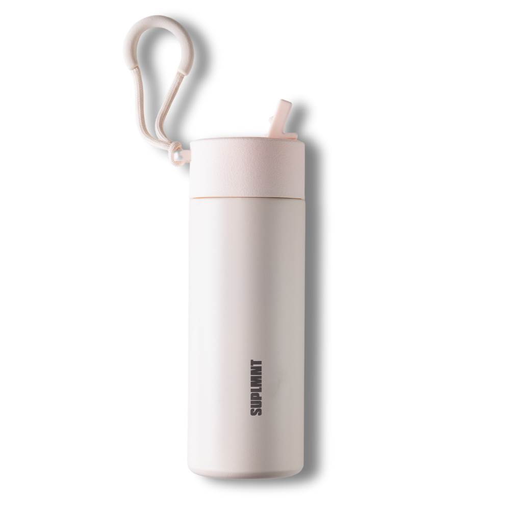 24 OZ WATER BOTTLE WITH STRAW LID