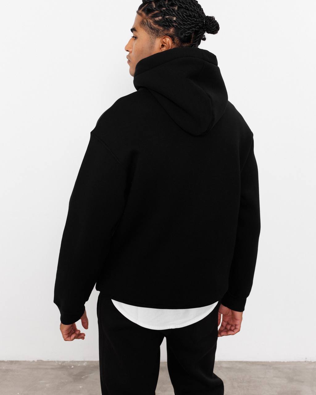 Oversized 3-Thread Hoodie Sweatpants Set