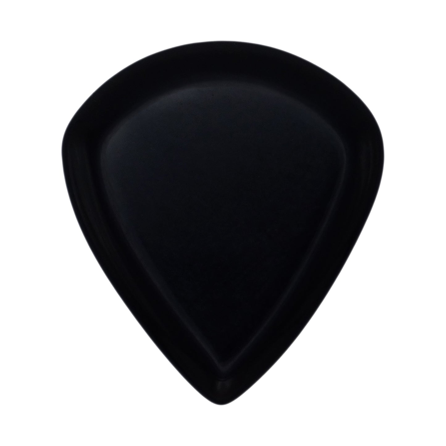 Black Obsidian Volcanic Glass Stone Guitar Or Bass Pick - 3.0 mm Ultra Heavy Gauge - Jazz Shape - Specialty Handmade Gemstone Exotic Plectrum