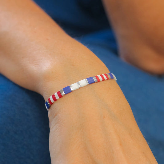 PATRIOT - Tila Bead Bracelet | Single Mack & Rex