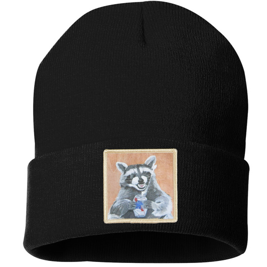 Beer Bandit Raccoon Beanie