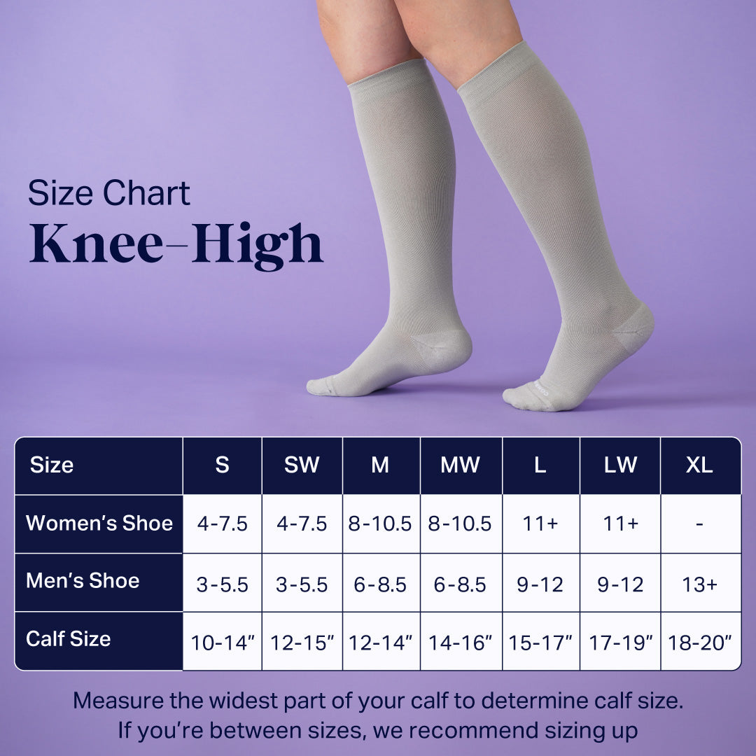 Knee-High Compression Socks – 3 Pack