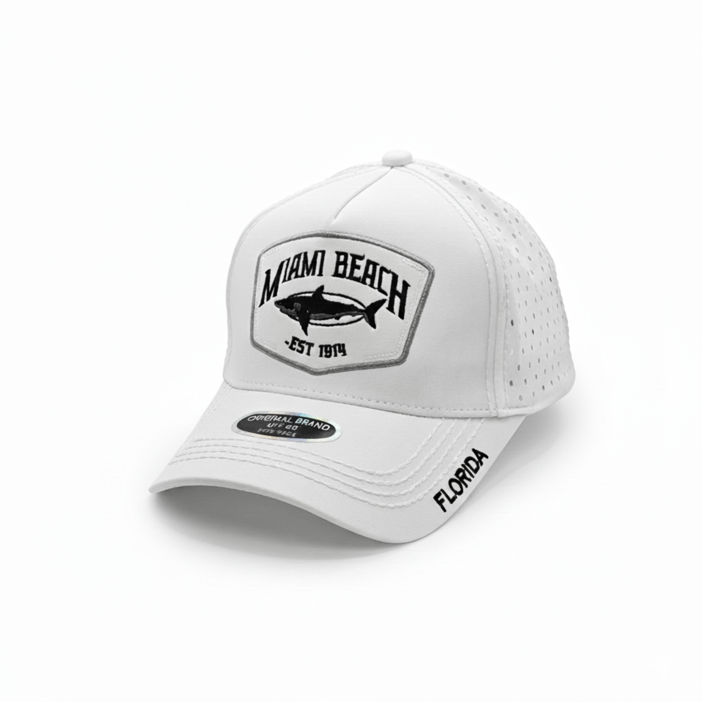 Miami Beach Shark Hat – Premium A-Frame