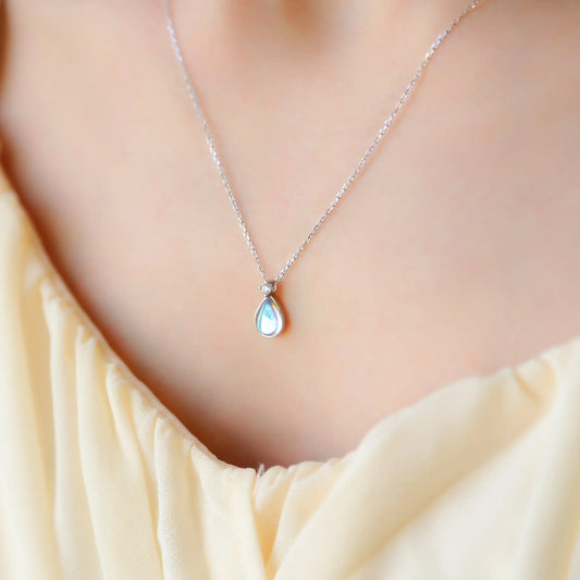 PARIS - Opal, Sterling Silver and CZ Necklace Mack & Rex