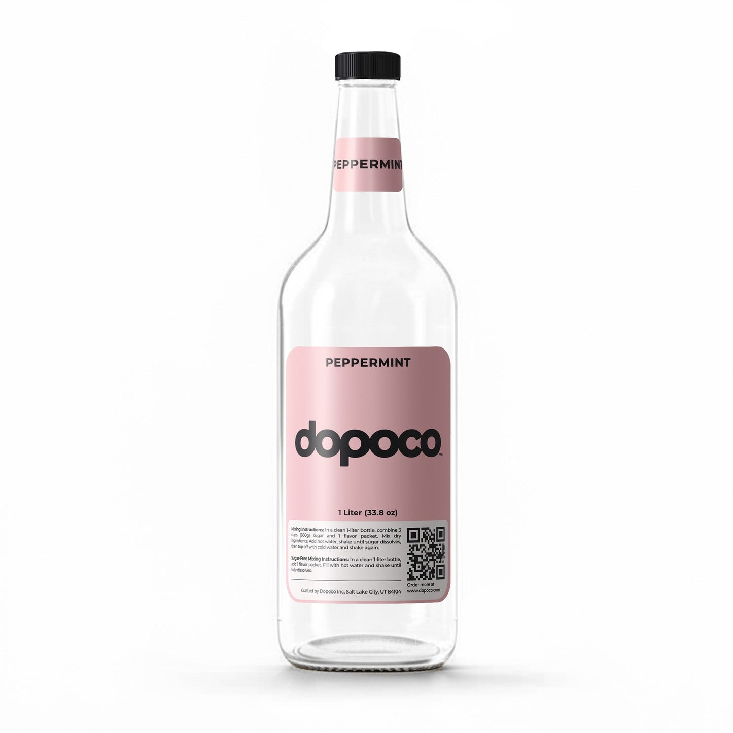 Plastic Bottle - 1 Labeled Bottle with Cap