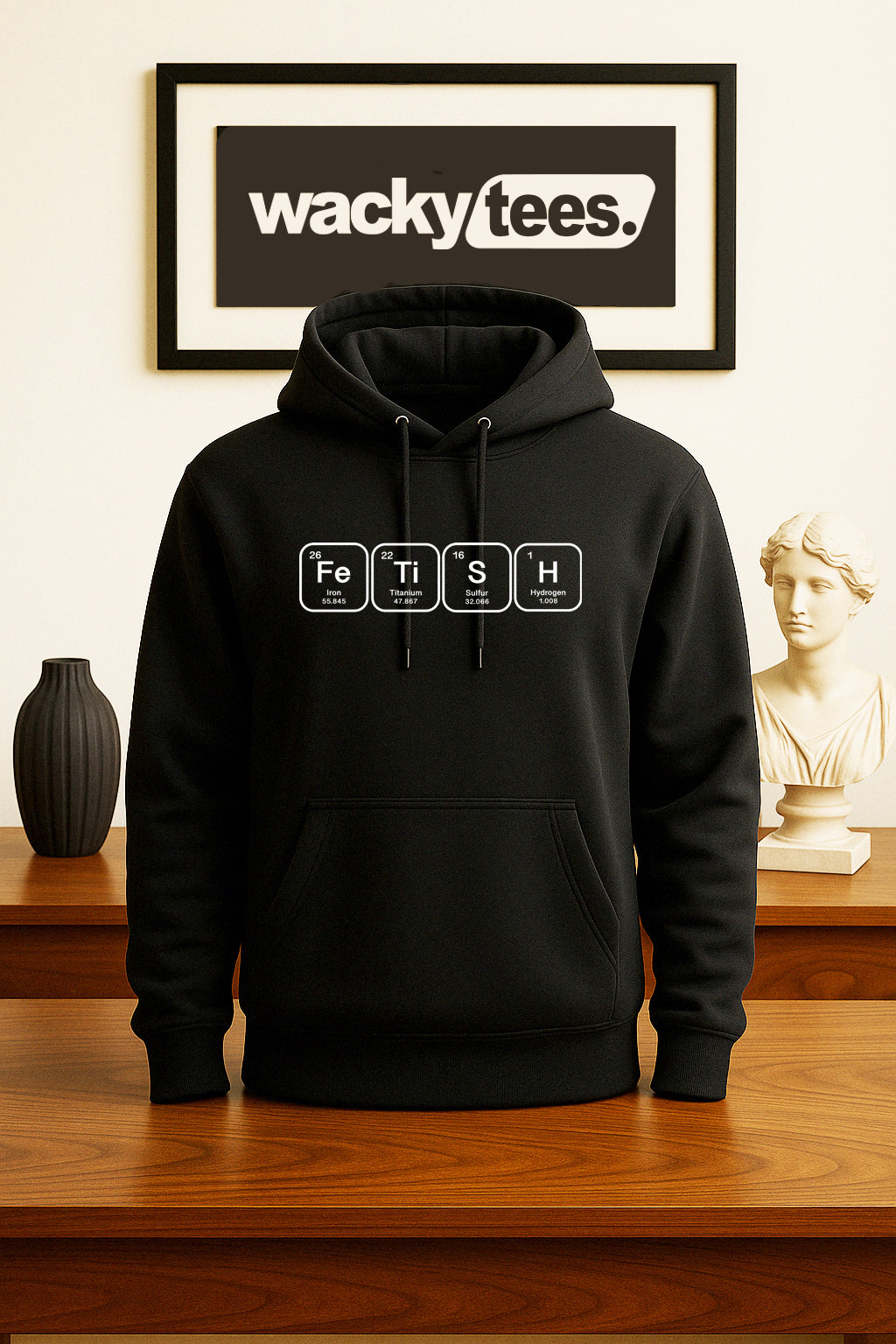 Periodic Table - Fetish Science Lettering Funny Adult Humor Graphic Tee Shirt