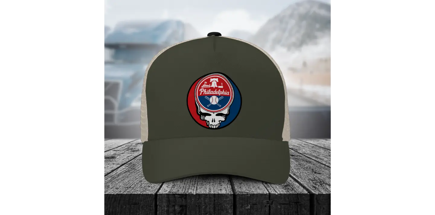 Philadelphia Phillies Original Dancing Bear MLB Grateful Dead Trucker Cap