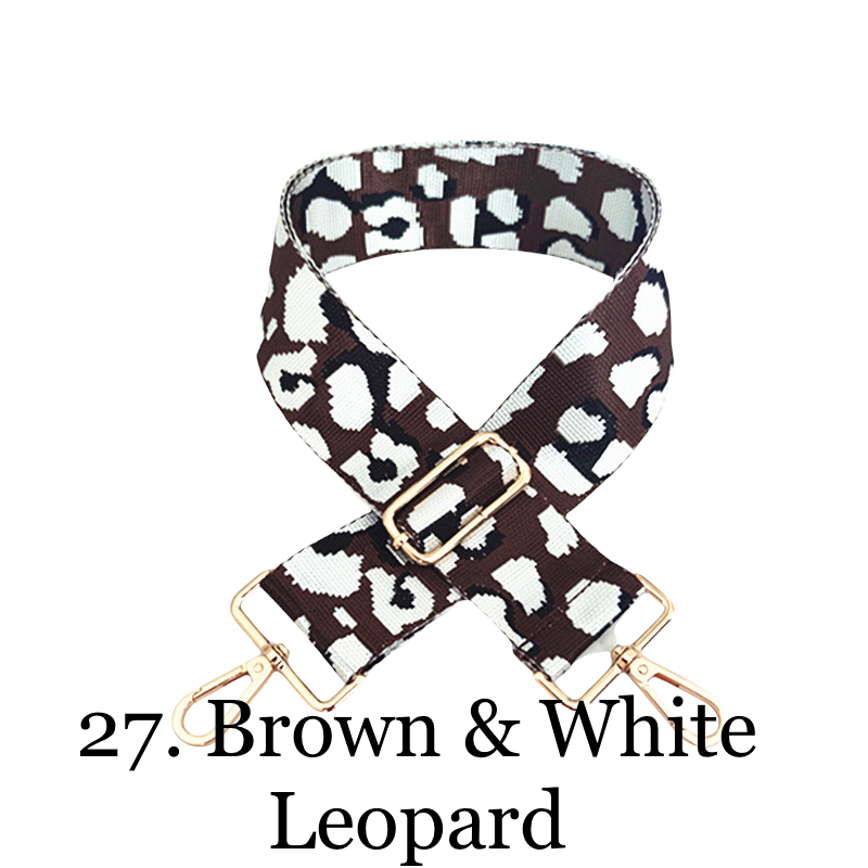 The James | Clear with Brown Trim Sling Bag - Pick Your Strap