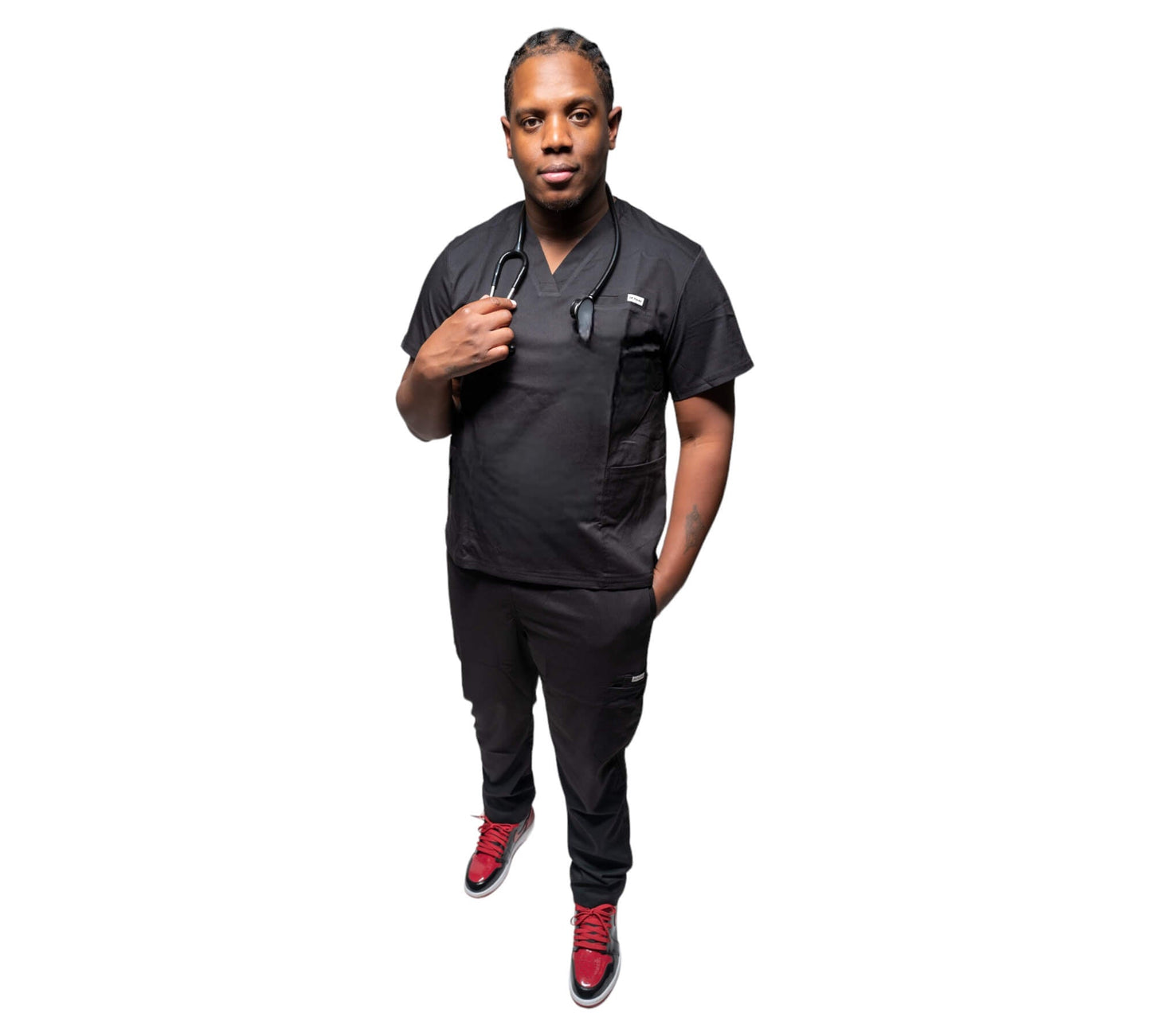 MJ V-Neck Scrub Top (Unisex)
