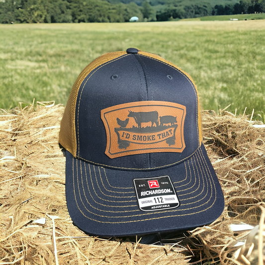 I'd Smoke That - Leatherette Patch Hat - Richardson 112