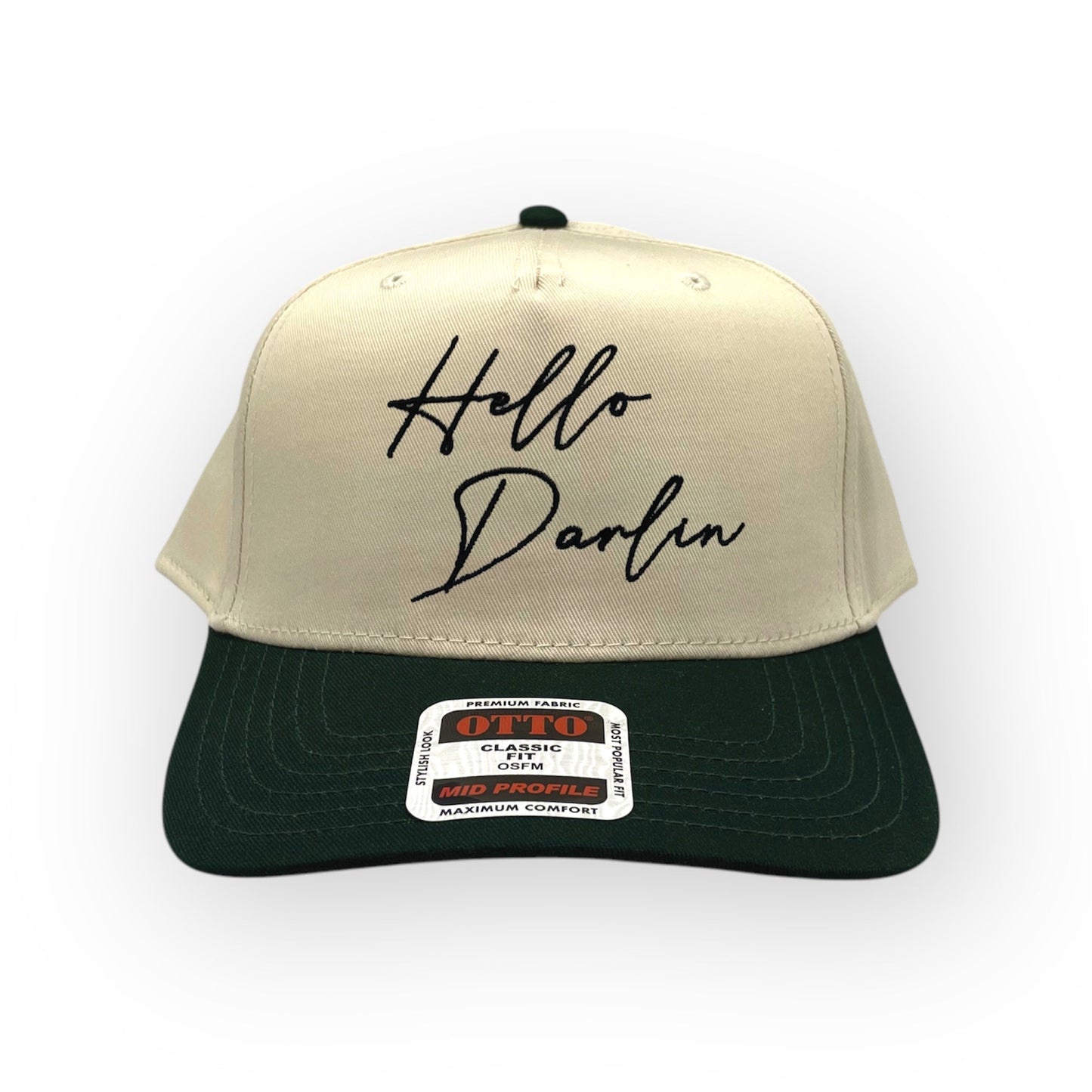 Hello Darlin' Embroidery Hat - Otto Cap