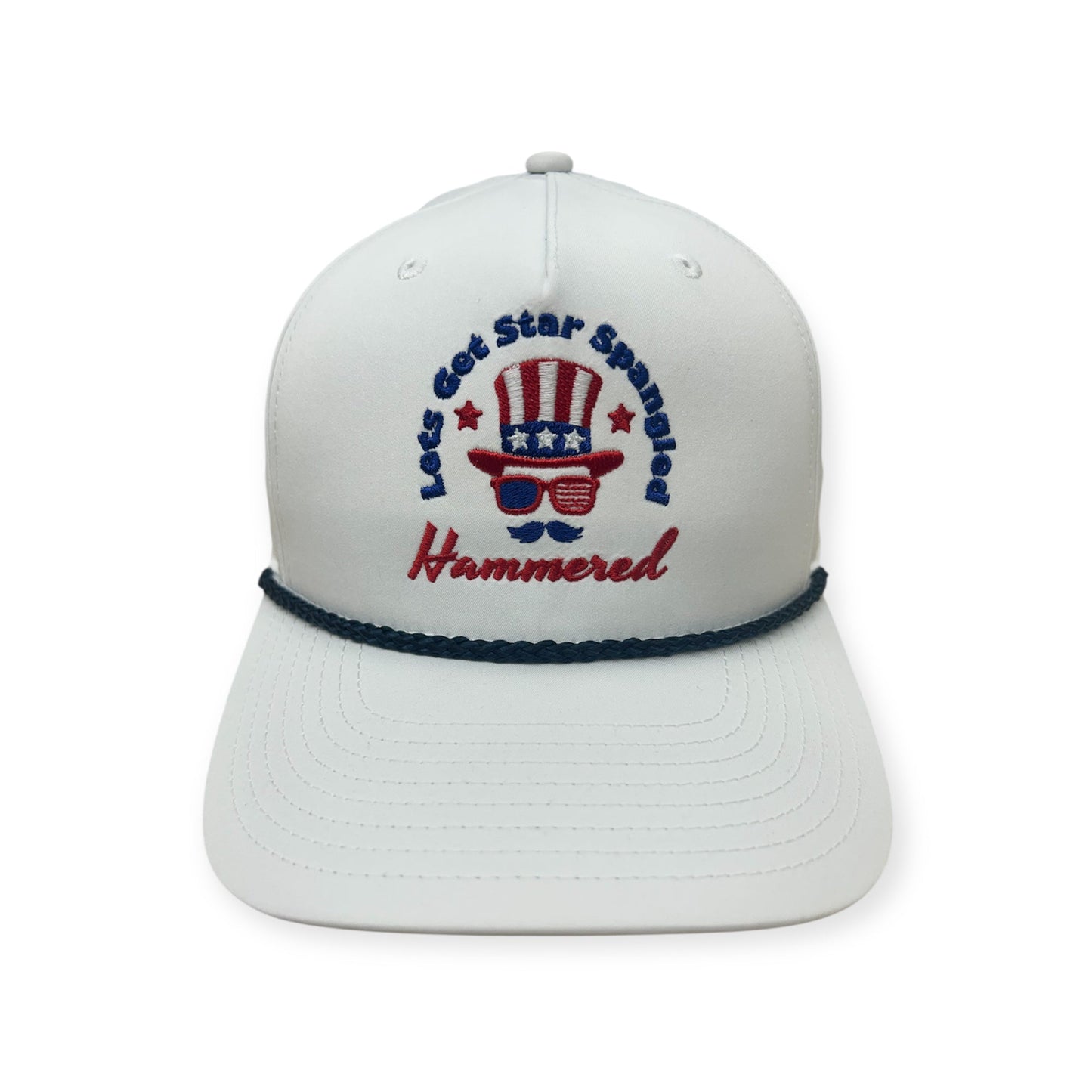 Star Spangled Hammered Embroidery Hat - Different Styles