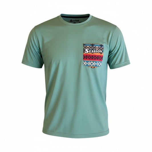 Green Aztec Short Sleeve