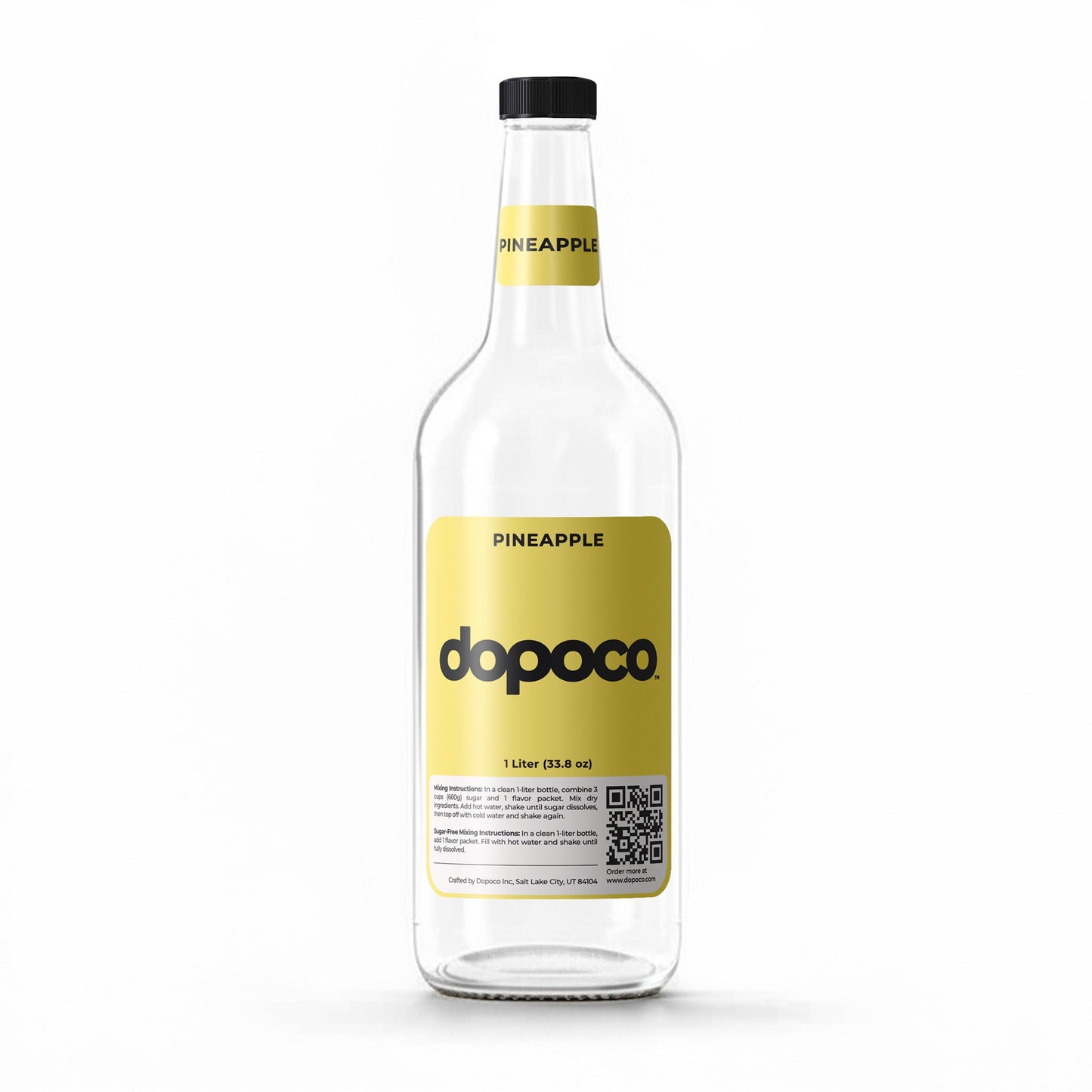 Plastic Bottle - 1 Labeled Bottle with Cap