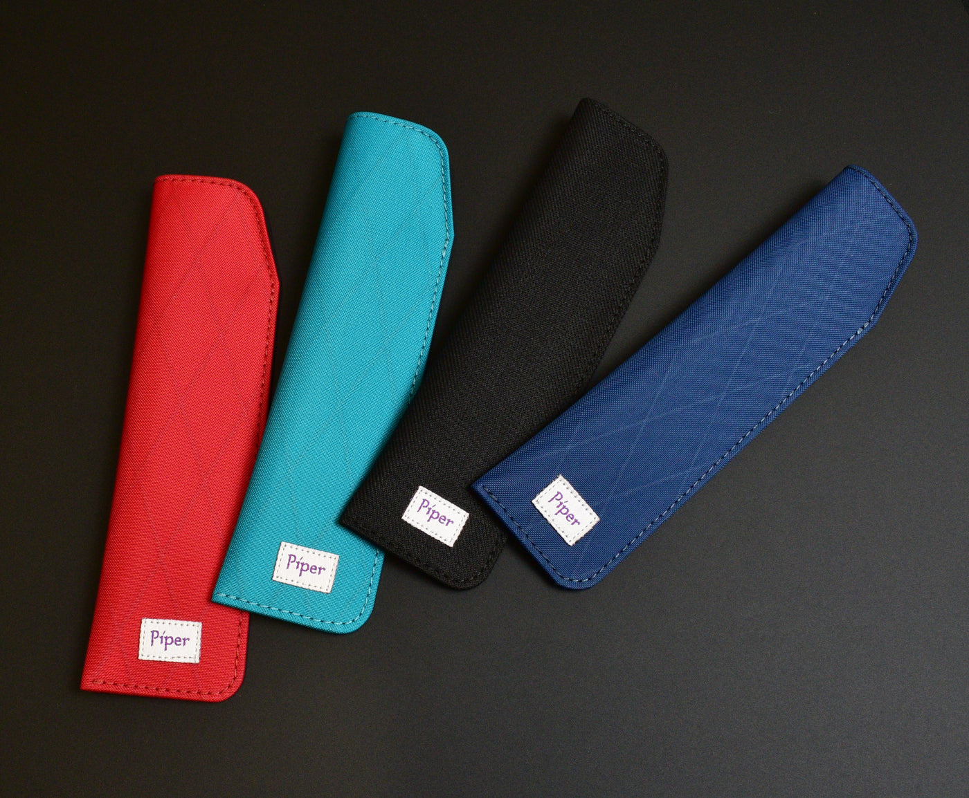 Piper Large Pen Sleeve - Black Fabric