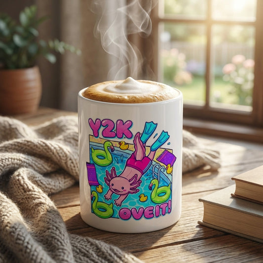 Pool Party Axolotls - Axolotl Dive In - 15oz Mug