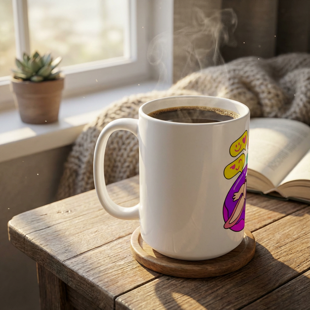 Pool Party Axolotls - Axolotl Poolside Chat - 15oz Mug