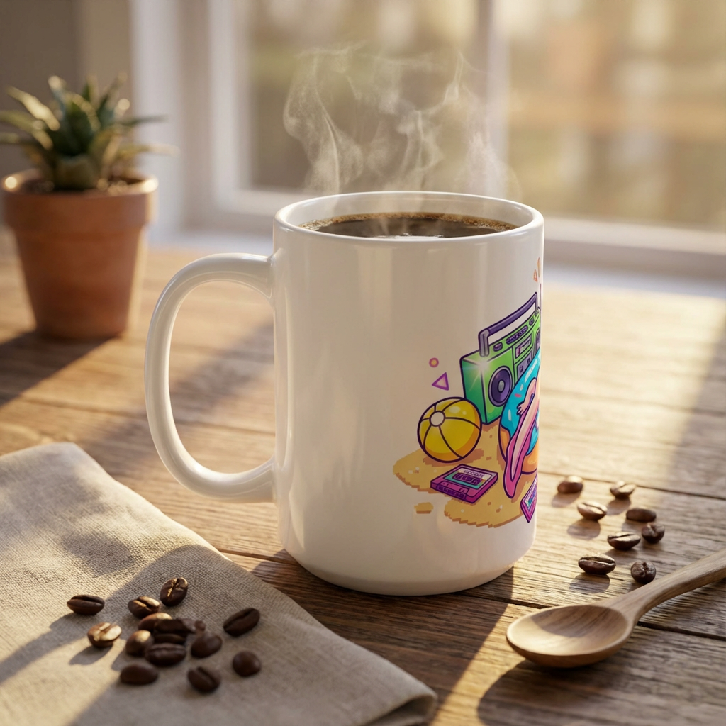 Pool Party Axolotls - Axolotl Radio Vibes - 15oz Mug