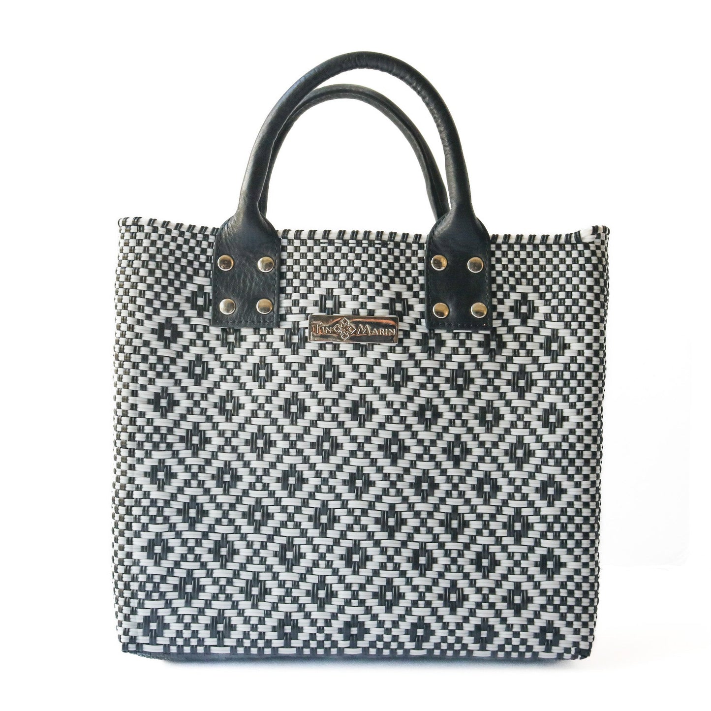 Panda Large Woven Crossbody Bag