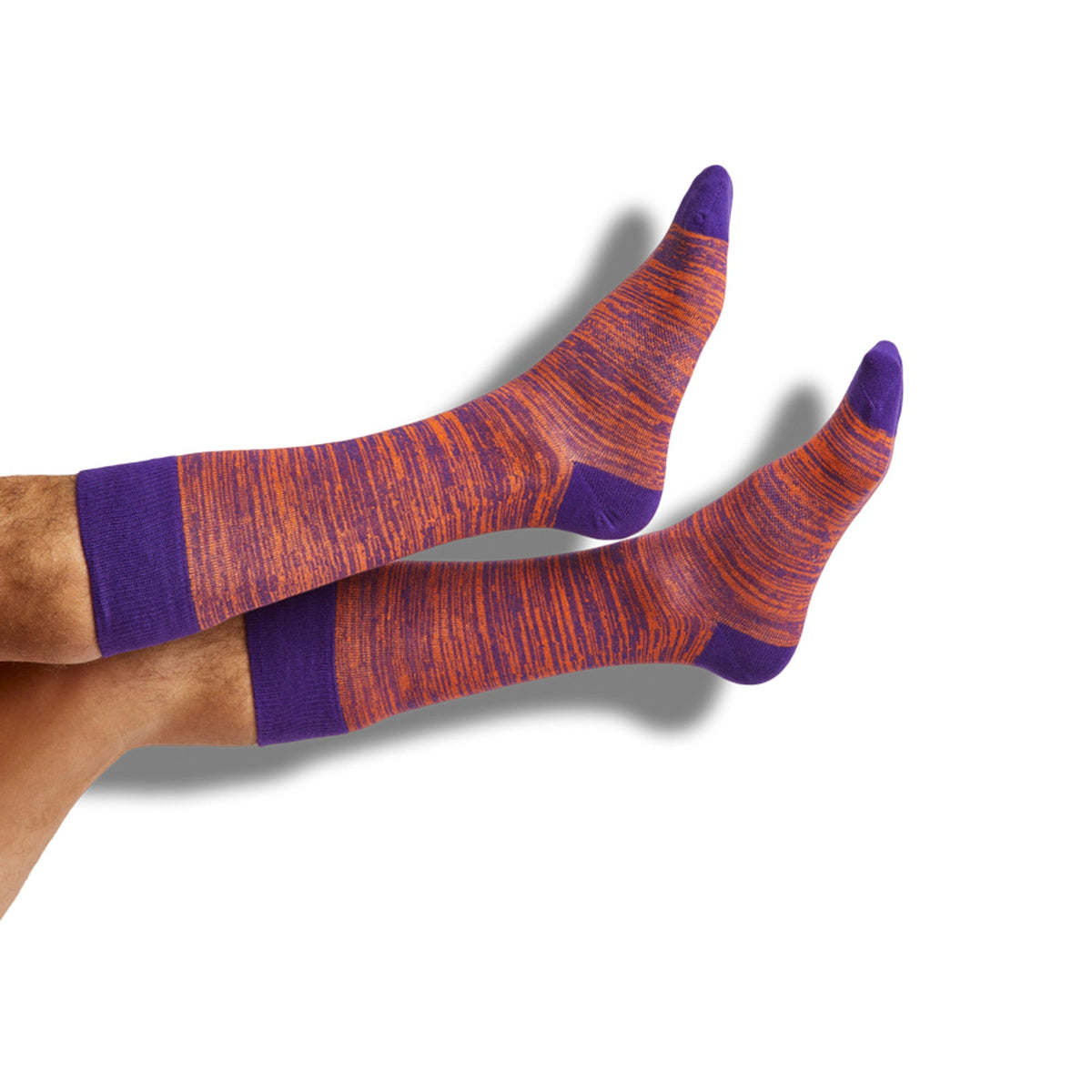 Purple / Orange Dress Socks 4 Pack