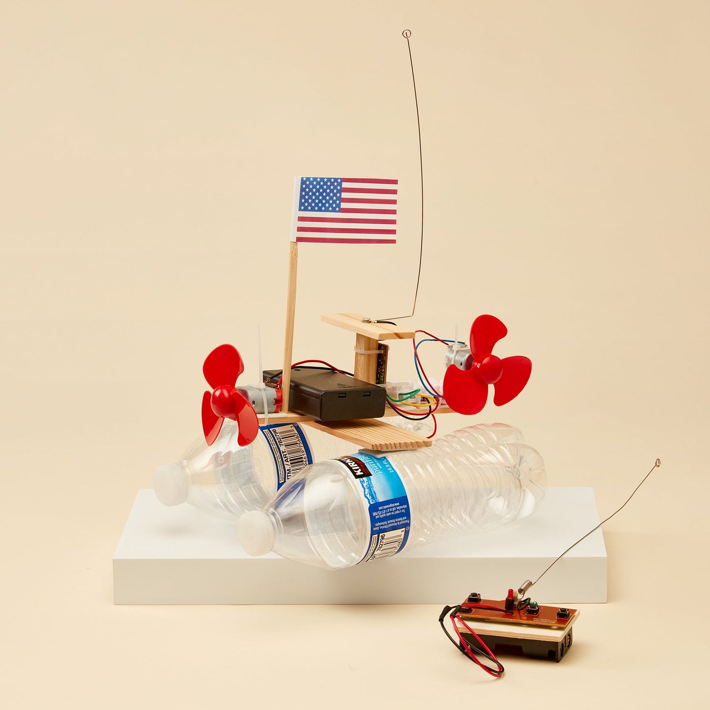 RC Propeller Boat DIY Kit, Educational STEM Toy