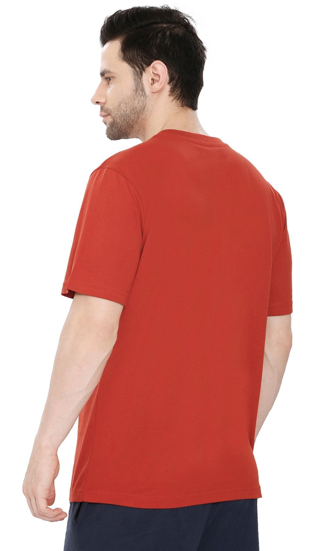 Men’s Heavyweight Short Sleeve V-Neck T-Shirt – Relaxed Fit Cotton Blend with Pocket