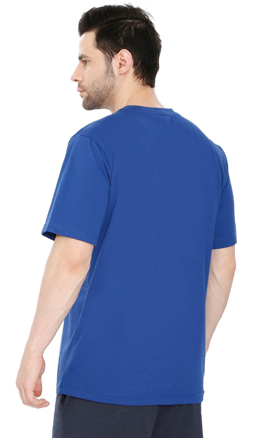 Men’s Heavyweight Short Sleeve Crew Neck T-Shirt – Regular Fit Cotton Blend with Chest Pocket