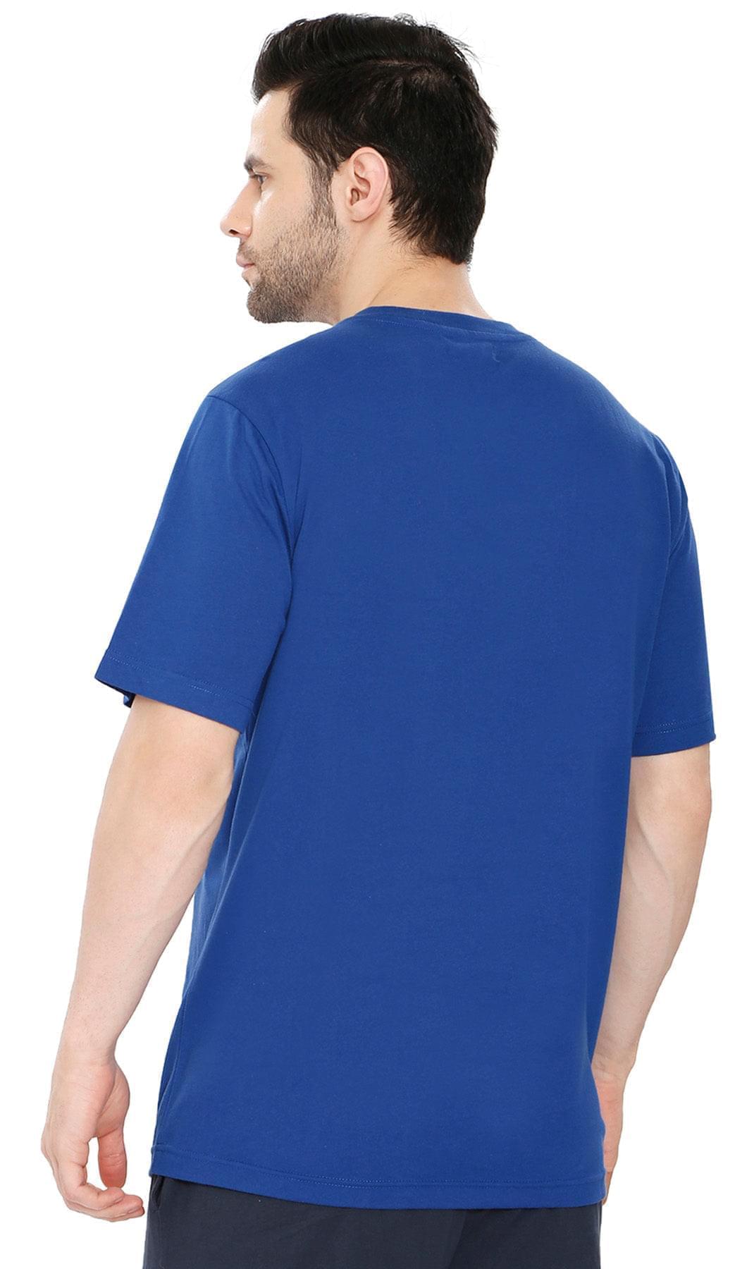 Men’s Heavyweight Short Sleeve V-Neck T-Shirt – Relaxed Fit Cotton Blend with Pocket