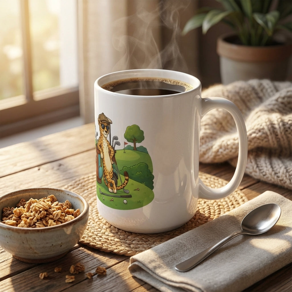 Racquet Club Cheetahs - Golf Cart Cruisin' - 15oz Mug