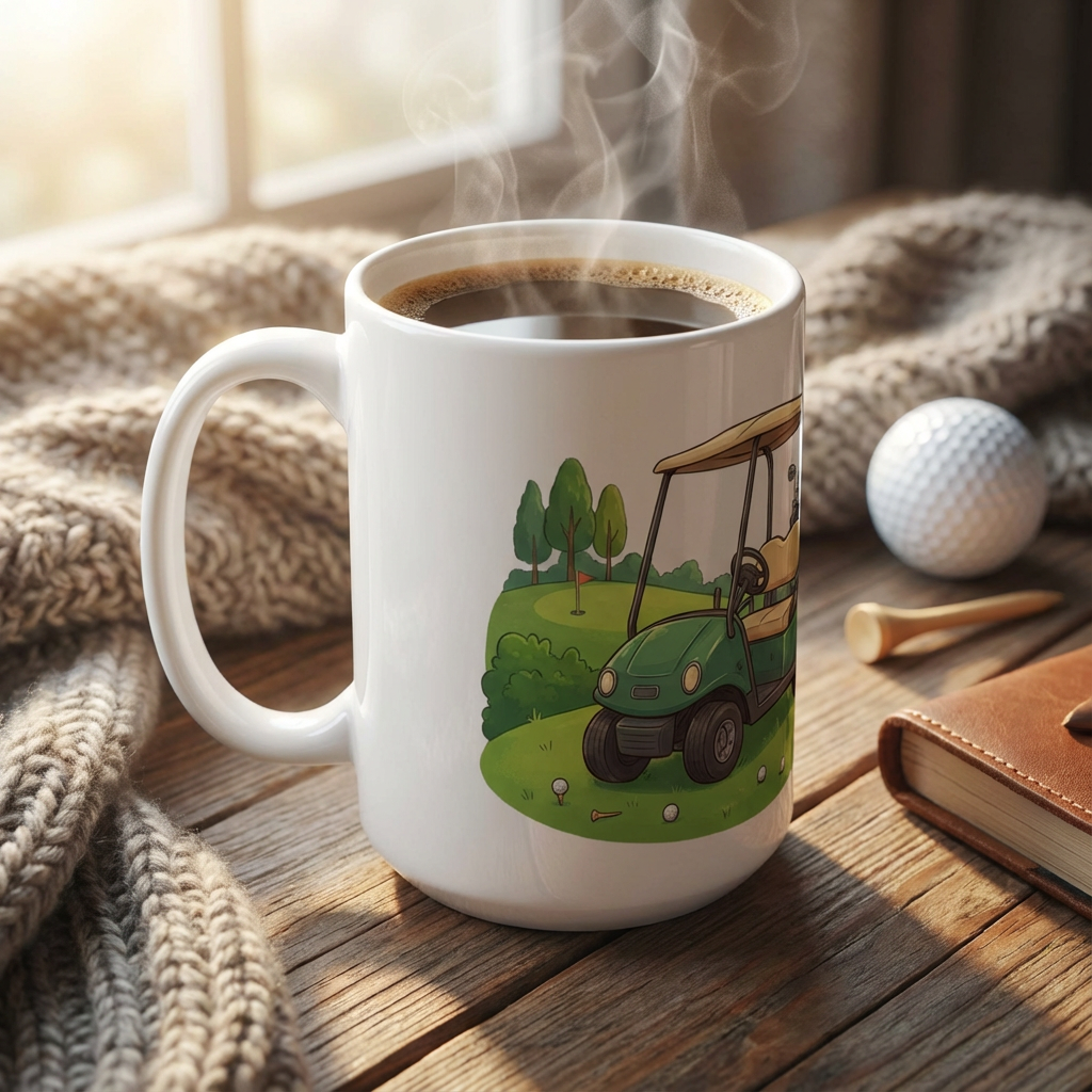 Racquet Club Cheetahs - Golf Cart Cruisin' - 15oz Mug