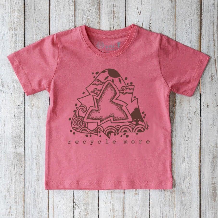 "Recycle More" Green Living T-Shirt for Kids