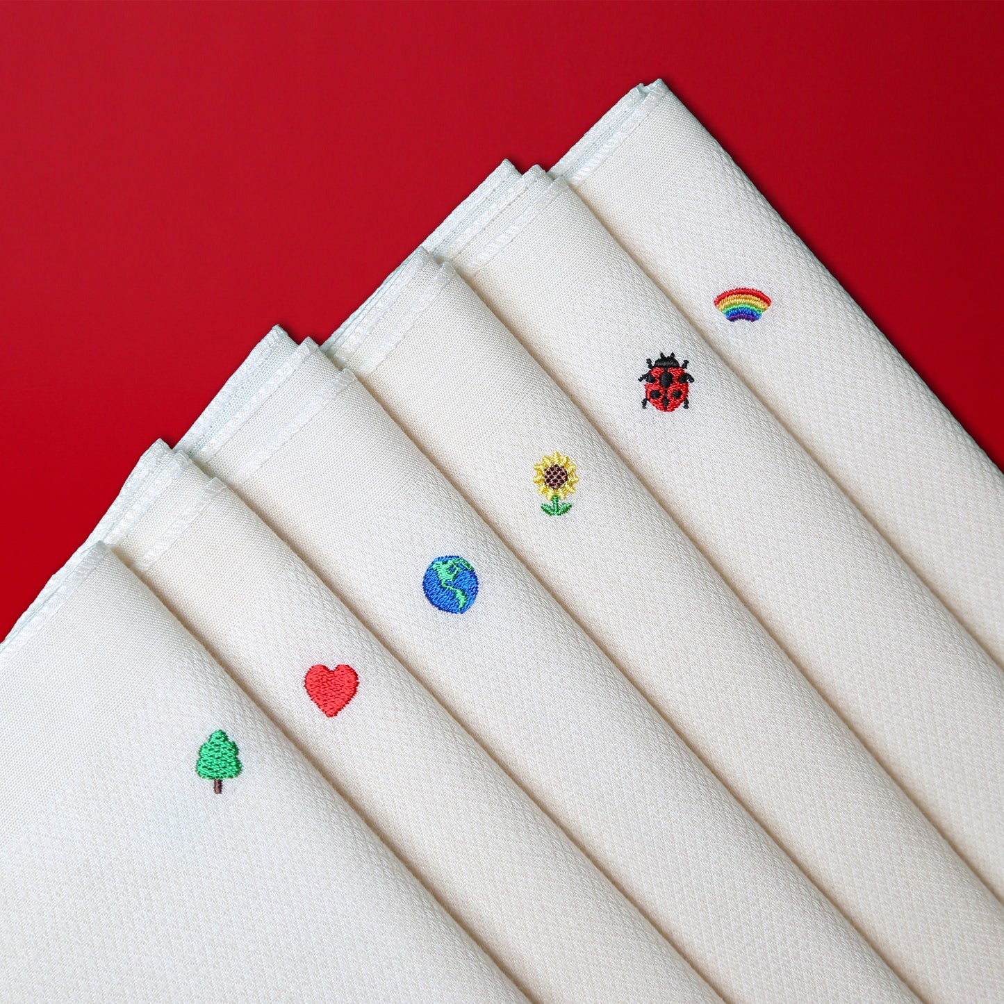 Our Extra-Soft, Extra-Sustainable Hanky with 🌈 Rainbow Embroidery